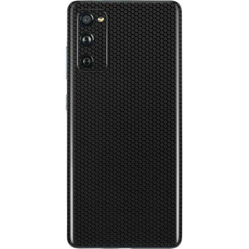Specialty Vinyl Black Hex Texture Galaxy S20 Fan Edition Skin