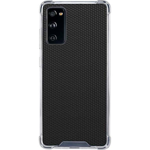 Specialty Vinyl Black Hex Texture Galaxy S20 FE Clear Case