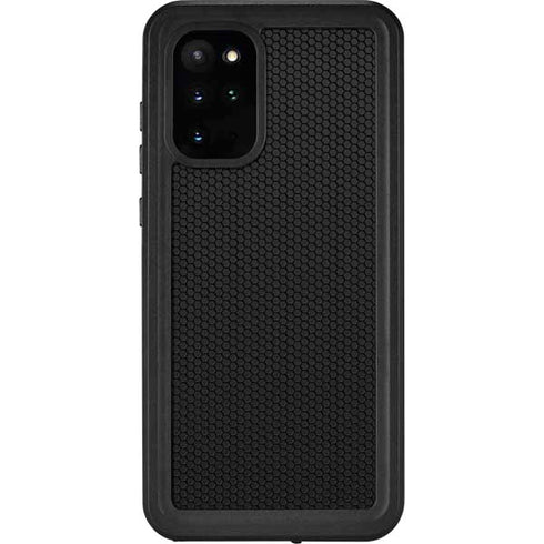 Specialty Vinyl Black Hex Texture Galaxy S20 Plus Waterproof Case