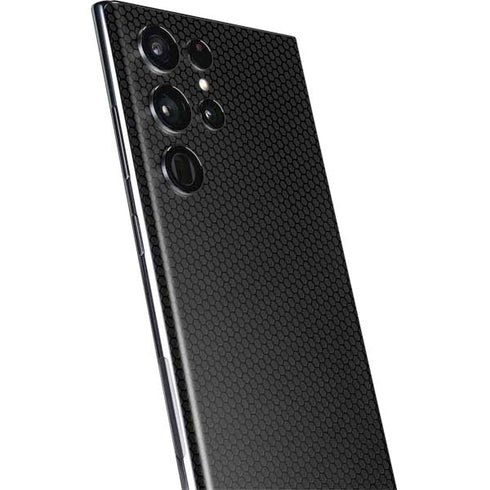 Specialty Vinyl Black Hex Texture Galaxy S22 Ultra Skin