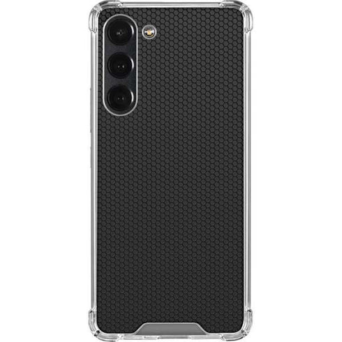 Specialty Vinyl Black Hex Texture Galaxy S23 Plus Clear Case