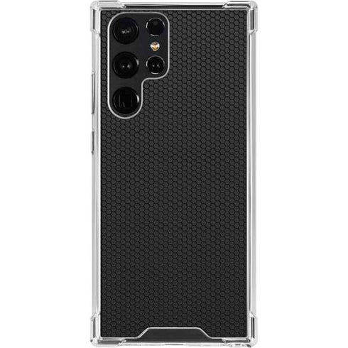 Specialty Vinyl Black Hex Texture Galaxy S24 Ultra Clear Case