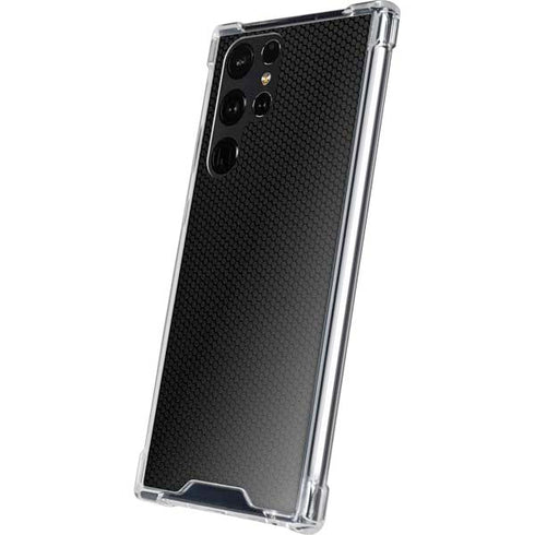 Specialty Vinyl Black Hex Texture Galaxy S24 Ultra Clear Case