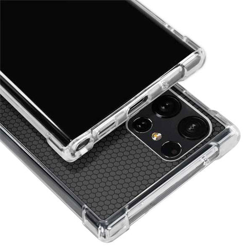 Specialty Vinyl Black Hex Texture Galaxy S24 Ultra Clear Case