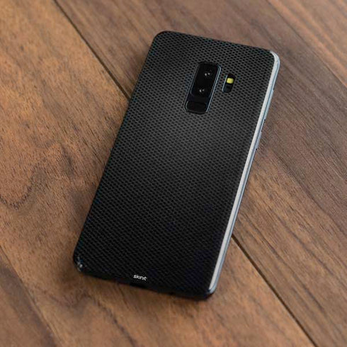 Specialty Vinyl Black Hex Texture Galaxy S9 Plus Skin