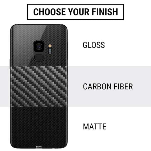 Specialty Vinyl Black Hex Texture Galaxy S9 Skin
