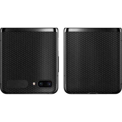 Specialty Vinyl Black Hex Texture Galaxy Z Flip Skin