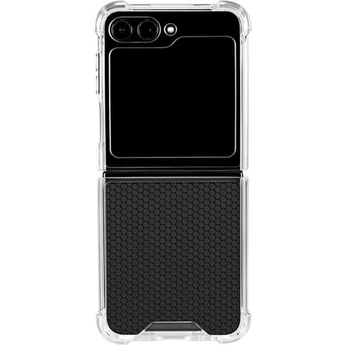 Specialty Vinyl Black Hex Texture Galaxy Z Flip5 5G Clear Case