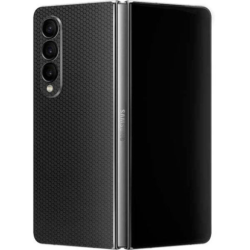 Specialty Vinyl Black Hex Texture Galaxy Z Fold4 5G Skin