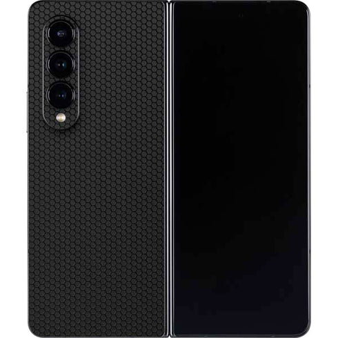 Specialty Vinyl Black Hex Texture Galaxy Z Fold4 5G Skin