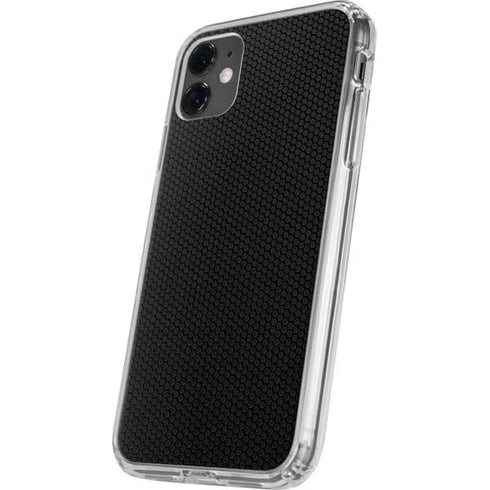 Specialty Vinyl Black Hex Texture iPhone 11 Clear Case