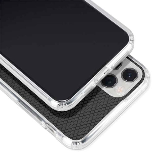 Specialty Vinyl Black Hex Texture iPhone 11 Pro Clear Case