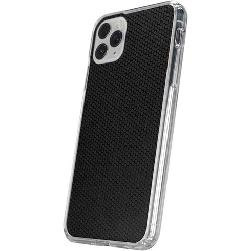 Specialty Vinyl Black Hex Texture iPhone 11 Pro Clear Case