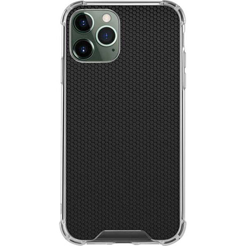 Specialty Vinyl Black Hex Texture iPhone 11 Pro Max Clear Case