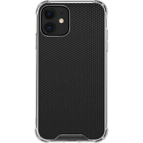 Specialty Vinyl Black Hex Texture iPhone 12 Mini Clear Case