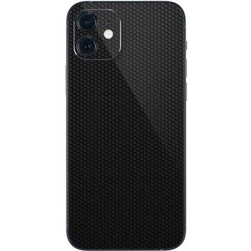 Specialty Vinyl Black Hex Texture iPhone 12 Mini Skin