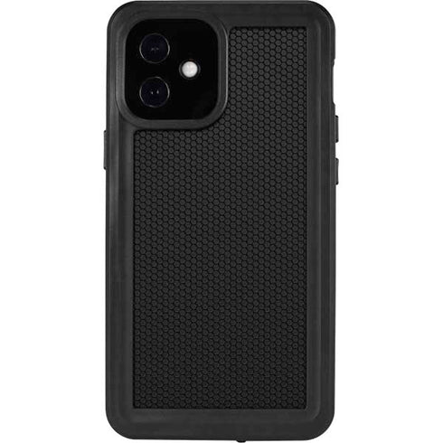 Specialty Vinyl Black Hex Texture iPhone 12 Mini Waterproof Case
