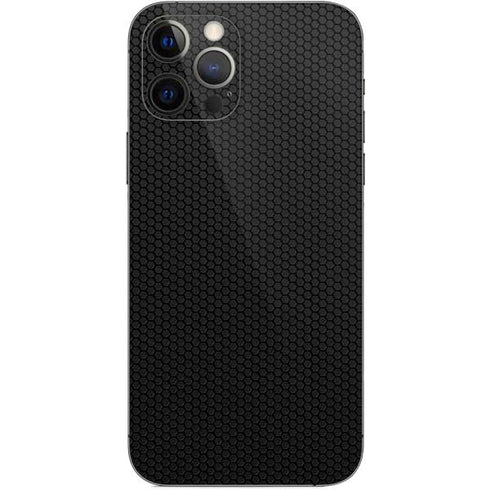 Specialty Vinyl Black Hex Texture iPhone 12 Pro Skin