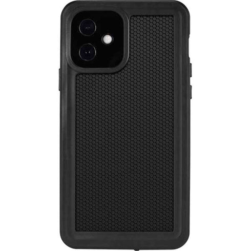 Specialty Vinyl Black Hex Texture iPhone 12 Waterproof Case