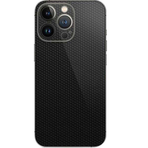 Specialty Vinyl Black Hex Texture iPhone 15 Pro Skin