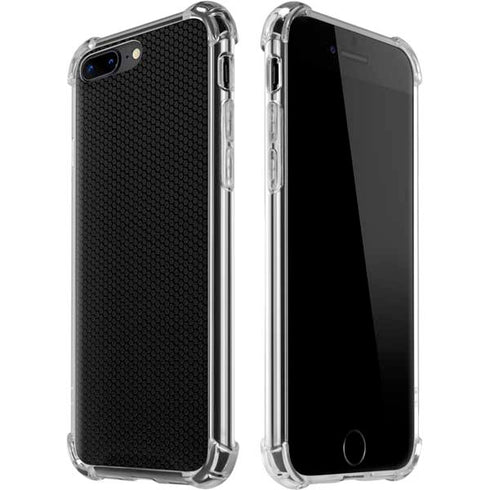 Specialty Vinyl Black Hex Texture iPhone 7/8 Plus Clear Case