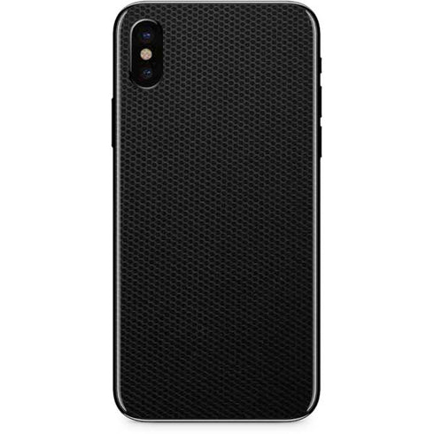 Specialty Vinyl Black Hex Texture iPhone X Skin