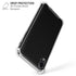 Specialty Vinyl Black Hex Texture iPhone XR Clear Case