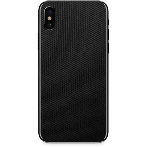 Specialty Vinyl Black Hex Texture iPhone XS Skin