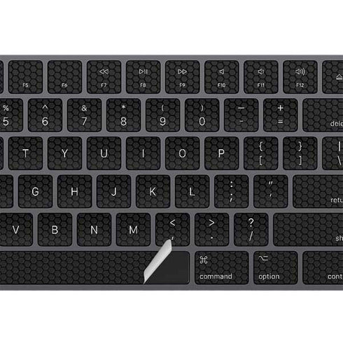 Specialty Vinyl Black Hex Texture Magic Keyboard with Numeric Keypad Skin