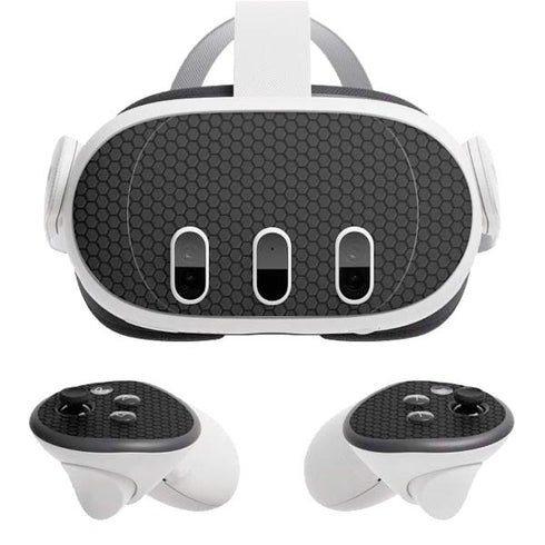 Specialty Vinyl Black Hex Texture Meta Quest 3 Skin