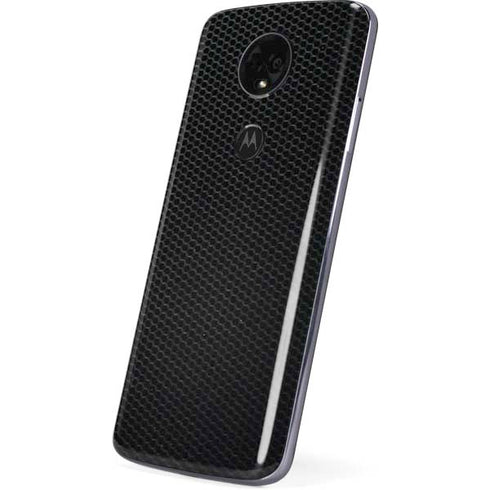 Specialty Vinyl Black Hex Texture Moto E5 Plus Skin
