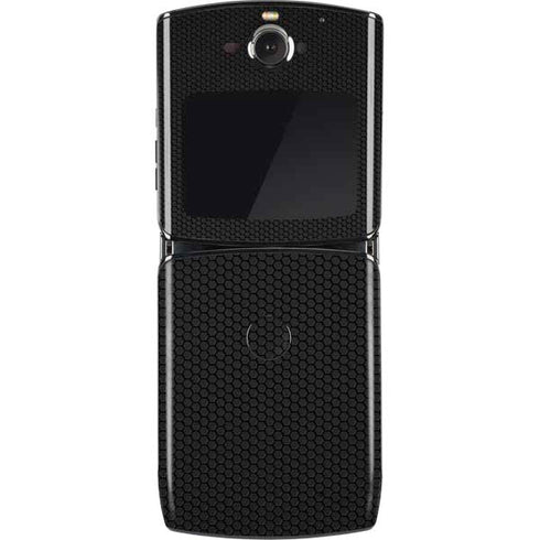 Specialty Vinyl Black Hex Texture Motorola RAZR Skin