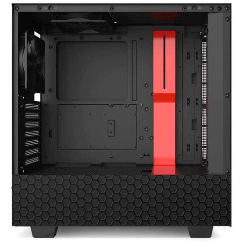 Specialty Vinyl Black Hex Texture NZXT H510 Compact ATX Mid-Tower Case Skin