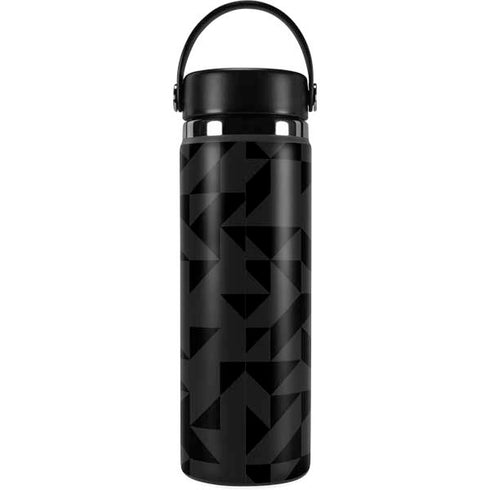 Black Geometric Hydro Flask 20oz Wide Mouth Skin
