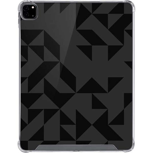 Black Geometric iPad Pro 12.9in (2020) Clear Case