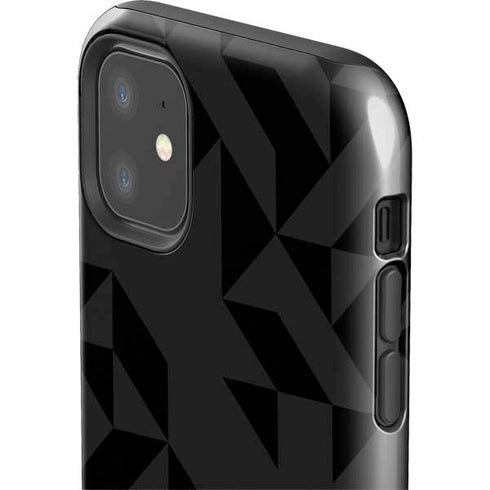 Black Geometric iPhone 11 Impact Case