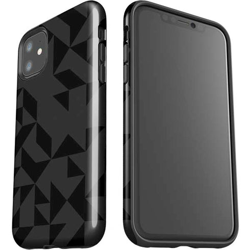 Black Geometric iPhone 11 Impact Case
