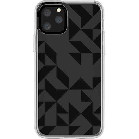 Black Geometric iPhone 11 Pro Clear Case