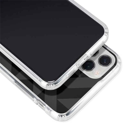 Black Geometric iPhone 11 Pro Clear Case