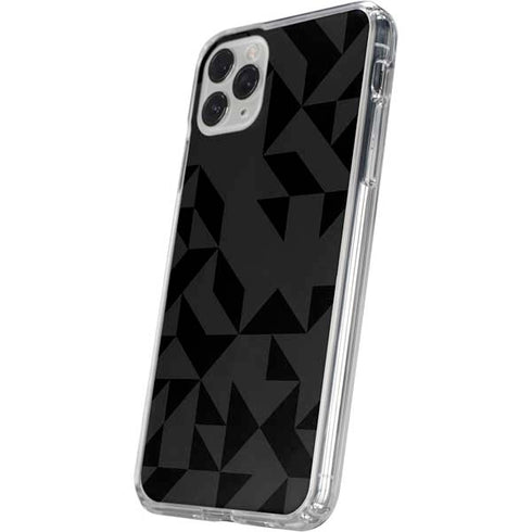 Black Geometric iPhone 11 Pro Clear Case