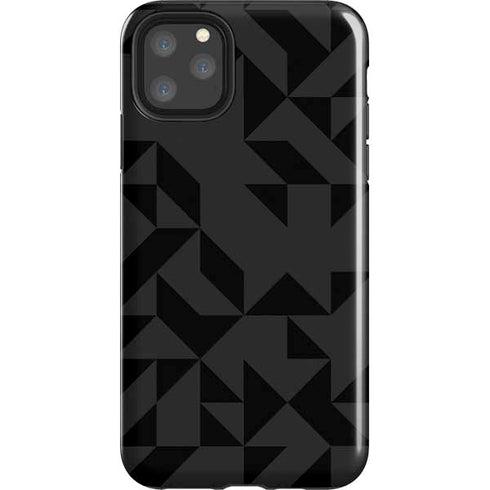 Black Geometric iPhone 11 Pro Max Impact Case
