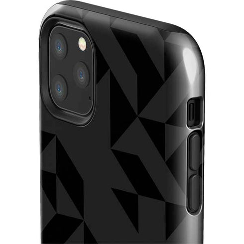 Black Geometric iPhone 11 Pro Max Impact Case