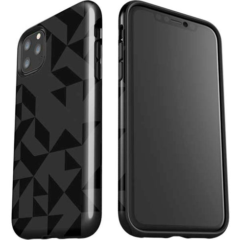 Black Geometric iPhone 11 Pro Max Impact Case