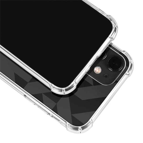 Black Geometric iPhone 12 Clear Case