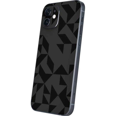 Black Geometric iPhone 12 Mini Skin