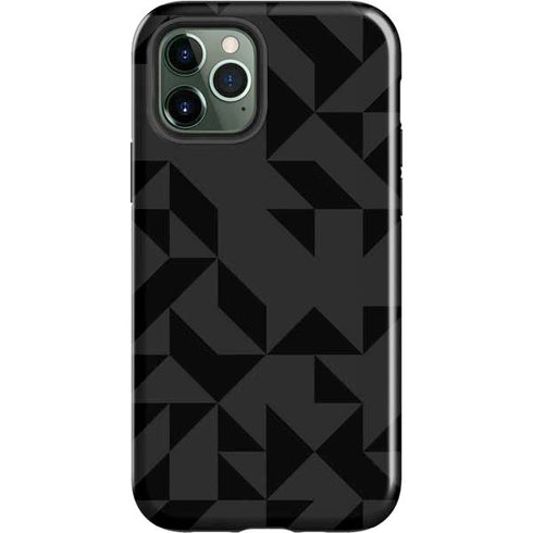 Black Geometric iPhone 12 Pro Max Impact Case