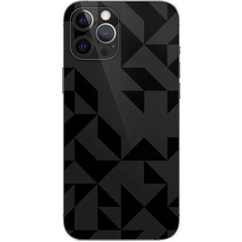 Black Geometric iPhone 12 Pro Max Skin