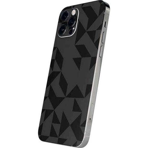 Black Geometric iPhone 12 Pro Max Skin