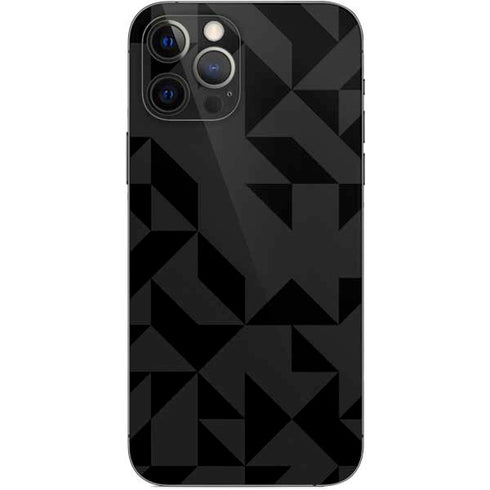 Black Geometric iPhone 12 Pro Skin