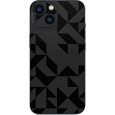 Black Geometric iPhone 13 Mini Skin